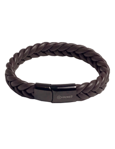 Pulsera piel trenza