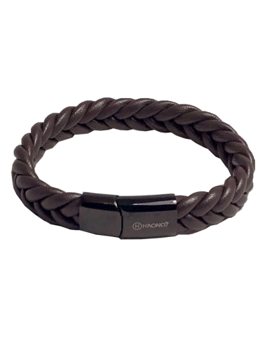 Pulsera piel trenza