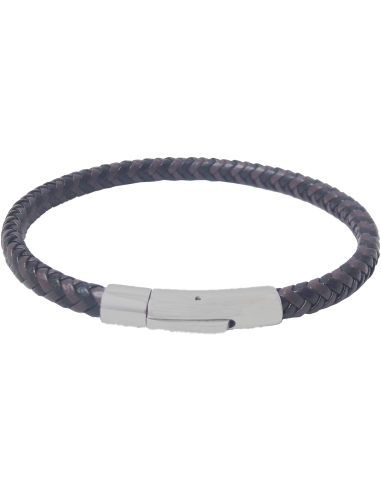 Pulsera redonda trenza bicolor