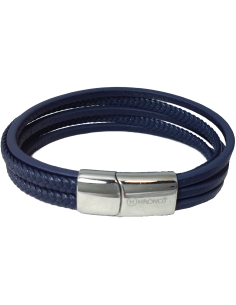 Pulsera múltiple trenza y liso